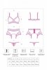 Nahir Maroon/Bordowy zmysłowy komplet LivCo Corsetti Fashion  rozmiar - L/XL